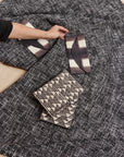 Melo Black Handcrafted Silk Travel Pouch Organizer