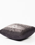 Naami Black Handcrafted Shibori Print Mulberry Silk Pillow