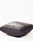 Naami Black Handcrafted Shibori Print Mulberry Silk Pillow Cover