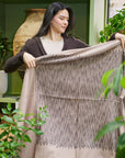 Flo Brown Merino Textured Handloom Throw