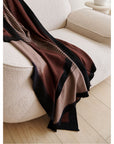 Handwoven Mink Brown Myrtle Drift Merino Throw