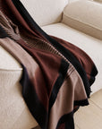 Handwoven Mink Brown Myrtle Drift Merino Throw