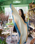 Oceana Beige Soft Linen Silk Handloom Scarf