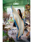 Oceana Beige Soft Linen Silk Handloom Scarf