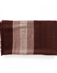 Rosa Plush Maroon Plush Merino Queen Bedspread / Large Throw