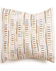 Dahli Brown Embroidered Artisanal Pillow Cover featuring intricate embroidery and a unique design.