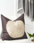 Shunya Black Handcrafted Shibori Print Mulberry Silk Pillow Cover