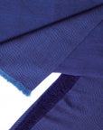 Texture Shot of Cobalt Blue Herringbone Plush Soft Merino Handwoven Throw By Variously