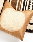 Shunya Gold Handcrafted Shibori Print Mulberry Silk Pillow
