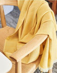 Dandelion Yellow Handloom Merino Throw