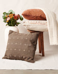 Nira Choco Hand Spun Organic Cotton Handloom Pillow