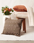 Nira Choco Hand Spun Organic Cotton Handloom Pillow