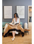 Siro Brown Merino Throw — Handwoven in Nepal