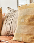 Chokor Nira Ochre Organic Cotton Handloom Pillow