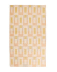Aari Handwoven Geometric Modern Flat-weave Rug in Calming Hues