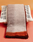 Simply Taupe Brown Gray Hand Spun Merino Handloom Throw