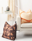 Arc Coral Hand Crafted Shibori Print Mulberry Silk Pillow
