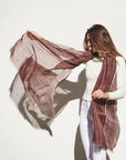 Auro Cinnabar Handwoven Linen Scarf