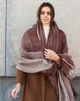 Auro Cinnabar Handwoven Linen Scarf