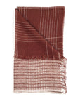 Auro White Handwoven Linen Scarf