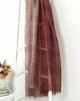 Auro Cinnabar Handwoven Linen Scarf