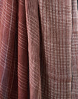 Auro Cinnabar Handwoven Earthy Rust Maroon Linen Scarf