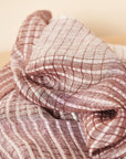 Auro White Handwoven Linen Scarf
