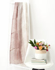 Auro White Handwoven Linen Scarf