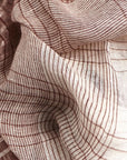 Auro White Handwoven Linen Scarf