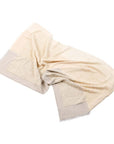 Butterscotch White Handloom Textured Plush Merino Throw