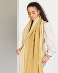 Reyti Ochre Handspun Organic Cotton Handloom Throw