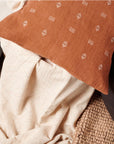 Nira Brown Hand spun Organic Cotton Handloom Pillow