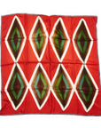 Fawn Square Silk Artisanal Scarf In Multicolor Hand Crafted Shibori Print