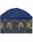 Folio Indigo Shibori Print Zero Waste Cotton Envelope Pouch