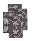 Folio Black Handcrafted Shibori Cotton Table Napkins ( set of 4 )