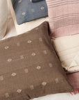 Nira Choco Hand Spun Organic Cotton Handloom Pillow