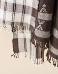 Ebony Brown Organic Cotton Handloom Throw