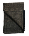 Graphite Black Brown Plush Soft Large Handloom Merino Scarf