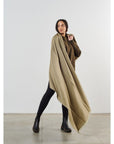 Haze Green Merino Handloom Throw