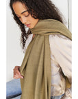 Haze Green Merino Handloom Throw
