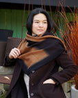 Iris Brown Cashmere Merino Handwoven Scarf