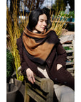 Iris Brown Cashmere Merino Handwoven Scarf