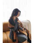 Iris Brown Cashmere Merino Handwoven Scarf