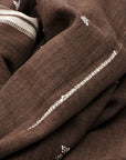 Ebony Brown Organic Cotton Handloom Throw