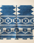Neel Pure Indigo Handwoven Artisanal Wool Rug