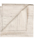 Kora Off White Peace Silk Handloom Napkin ( set of 4 )