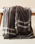 Ebony Brown Organic Cotton Handloom Throw