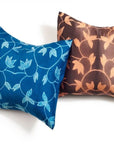 Folio Ebony Handcrafted Shibori Mulberry Silk Pillow Cover