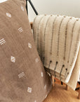 Nira Choco Hand Spun Organic Cotton Handloom Pillow