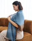 Mahogany Sky Soft Linen Silk Handloom Scarf